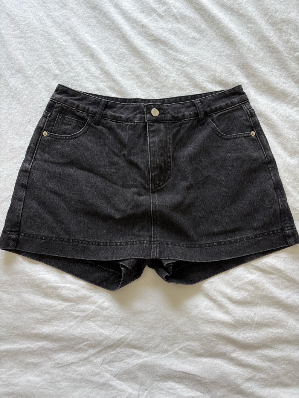 Black Women's Denim Skort